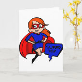 Carte maman super (Fleur jaune)