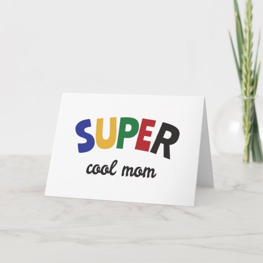 Carte Maman super cool (Devant)