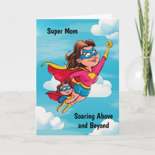 Carte Maman Super-héroïne Personnalisé