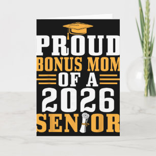 Carte Maman supplémentaire fière 2026 Diplôme de fin d'é