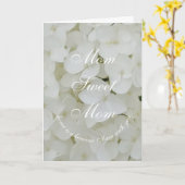 Carte Maman Sweet Maman ou ton texte Elégante Fleurs bla (Fleur jaune)