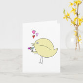 Carte Maman, t'es le meilleur oiseau ! (Fleur jaune)