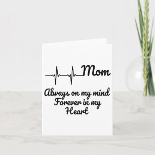 Carte Maman toujours dans mon esprit pour toujours dans