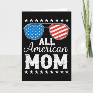 Carte Maman tout américaine 4 juillet Fête patriotique a