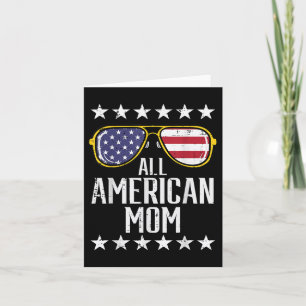 Carte Maman tout américaine 4 juillet Memorial Day tenue
