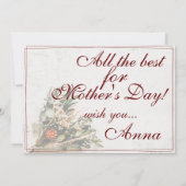 Carte Maman - tout simplement irremplaçable - Bouquet (Dos)