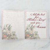 Carte Maman - tout simplement irremplaçable - Bouquet (Intérieur)