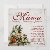 Carte Maman - tout simplement irremplaçable - Bouquet (Devant)