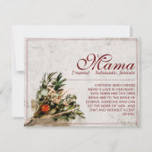 Carte Maman - tout simplement irremplaçable - Bouquet (Devant)