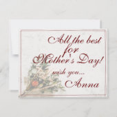 Carte Maman - tout simplement irremplaçable - Bouquet (Dos)