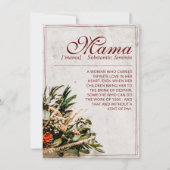 Carte Maman - tout simplement irremplaçable - Bouquet (Devant)