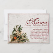 Carte Maman - tout simplement irremplaçable - Bouquet (Devant)