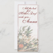 Carte Maman - tout simplement irremplaçable - Bouquet (Dos)