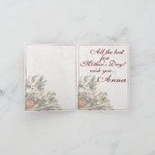 Carte Maman - tout simplement irremplaçable - Bouquet (Intérieur)