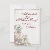 Carte Maman - tout simplement irremplaçable - Bouquet (Dos)