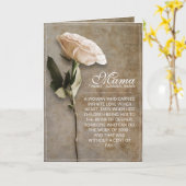 Carte Maman - tout simplement irremplaçable - vintage (Fleur jaune)