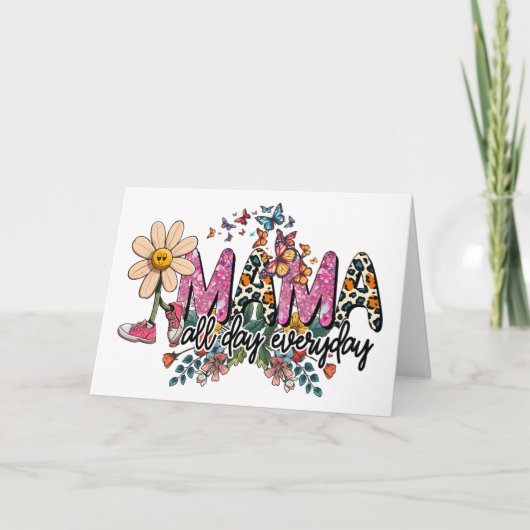 Carte Maman Toute la journée Fête des Mères (Devant)