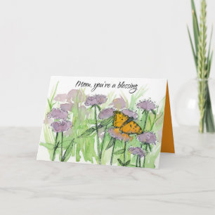 Carte Maman Tu es une bénédiction de la Fête des Mères P