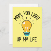 Carte Maman Tu illumines ma vie // Fun Fun Mother's Day (Devant / Derrière)