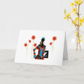 CARTE **MAMAN** VOUS AVEZ L'AIR "FABULEUX" JOLI ANNIVERS (Fleur jaune)