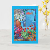 CARTE **MAMAN** VOUS ÊTES "AMOUREUX" JEUX ANNIVERSAIRE (Fleur jaune)