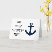 CARTE MAMAN VOUS ÊTES L'ANCRE*** QUI NOUS REGROUPE (Fleur jaune)