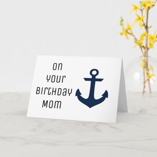 CARTE MAMAN VOUS ÊTES L'ANCRE*** QUI NOUS REGROUPE (Fleur jaune)