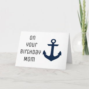 CARTE MAMAN VOUS ÊTES L'ANCRE*** QUI NOUS REGROUPE