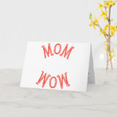Carte Maman Wow (Fleur jaune)