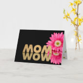 Carte MAMAN-WOW, c'est de la réflexion sur les miroirs n (Fleur jaune)