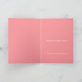 Carte Maman Wow | Mère's Birthday Modern Pink Super Cute (Intérieur)