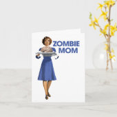 Carte Maman zombie (Fleur jaune)