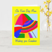 Carte MAMAN's BIRTHDAY-WISHED SUNSHINE (Fleur jaune)