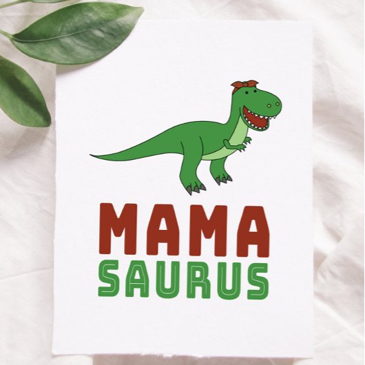 Carte Mamasaurus Dinosaur Tyrannosaurus Rex Fête des mèr