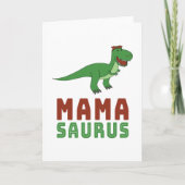 Carte Mamasaurus Dinosaur Tyrannosaurus Rex Fête des mèr (Devant)