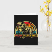 Carte Mamasaurus Rex Trex Dinosaure Maman Saurus Rex Fam (Fleur jaune)