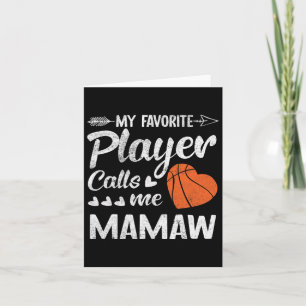 Carte Mamaw Bysketbyll Mon Joueur Favori M'Appelle Mamaw