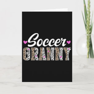 Carte Mamie de foot d'un joueur de foot Mamie Grand-mère