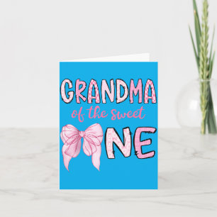 Carte Mamie de la Douce 1ère Fille d'anniversaire