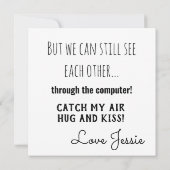 Carte Mamie Reste à la maison Reste en sécurité (Dos)