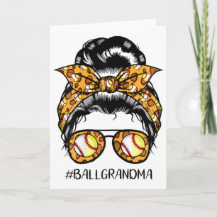 Carte Mamies #llgrandma Chignon Ébouriffé Ll Grand-mère
