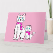Carte Mamma kitty et Lily pour la fête des mères (Devant)