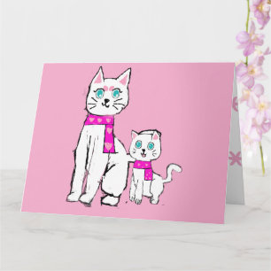 Carte Mamma kitty et Lily pour la fête des mères