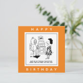 Carte Man Dons Scuba Diving Outfit to Feed Fish Cartoon. (Debout devant)