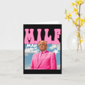 Carte Man I Love Felons Funny Trump Pink 2024 Pour Prési (Fleur jaune)
