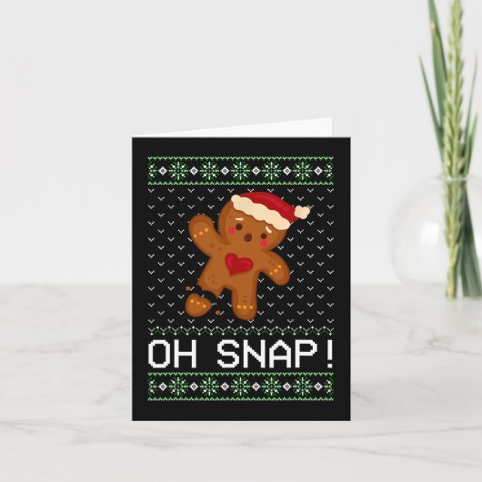 Carte Man Oh Snap Christmas Cookie (Devant)