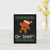 Carte Man Oh Snap Christmas Cookie (Fleur jaune)