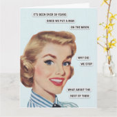 Carte Man On The Moon (Fleur jaune)