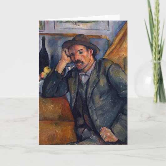 Carte Man With Pipe - Paul Cezanne - c1890 (Devant)