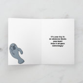 Carte Manate et ballons Anniversaire personnalisé (Intérieur)